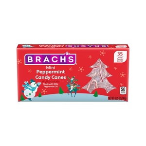 image:imageBrachs Mini Peppermint Holiday Candy Canes Christmas Candy 35ct Box