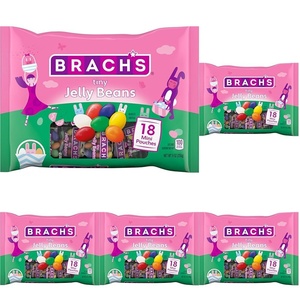 image:imageBrachs Tiny Jelly Beans Egg Fillers Jelly Beans for Easter Basket Stuffers 9oz Bag 18 Count9 oz Pack of 5
